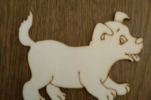 Pes dřevěný